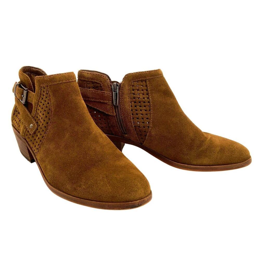 Vince Camuto PAMMA Brown Suede‎ Booties Size 8MUS / 38EU - Picture 3 of 11